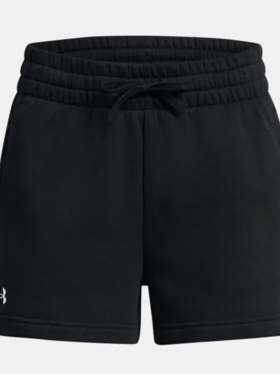 Under Armour Women's Rival Fleece Short Black - Picture 3 of 3